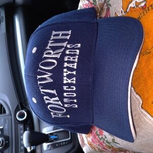 Fort Worth Stockyards Embroidered Logo Strap-on Hat Cap OSFA